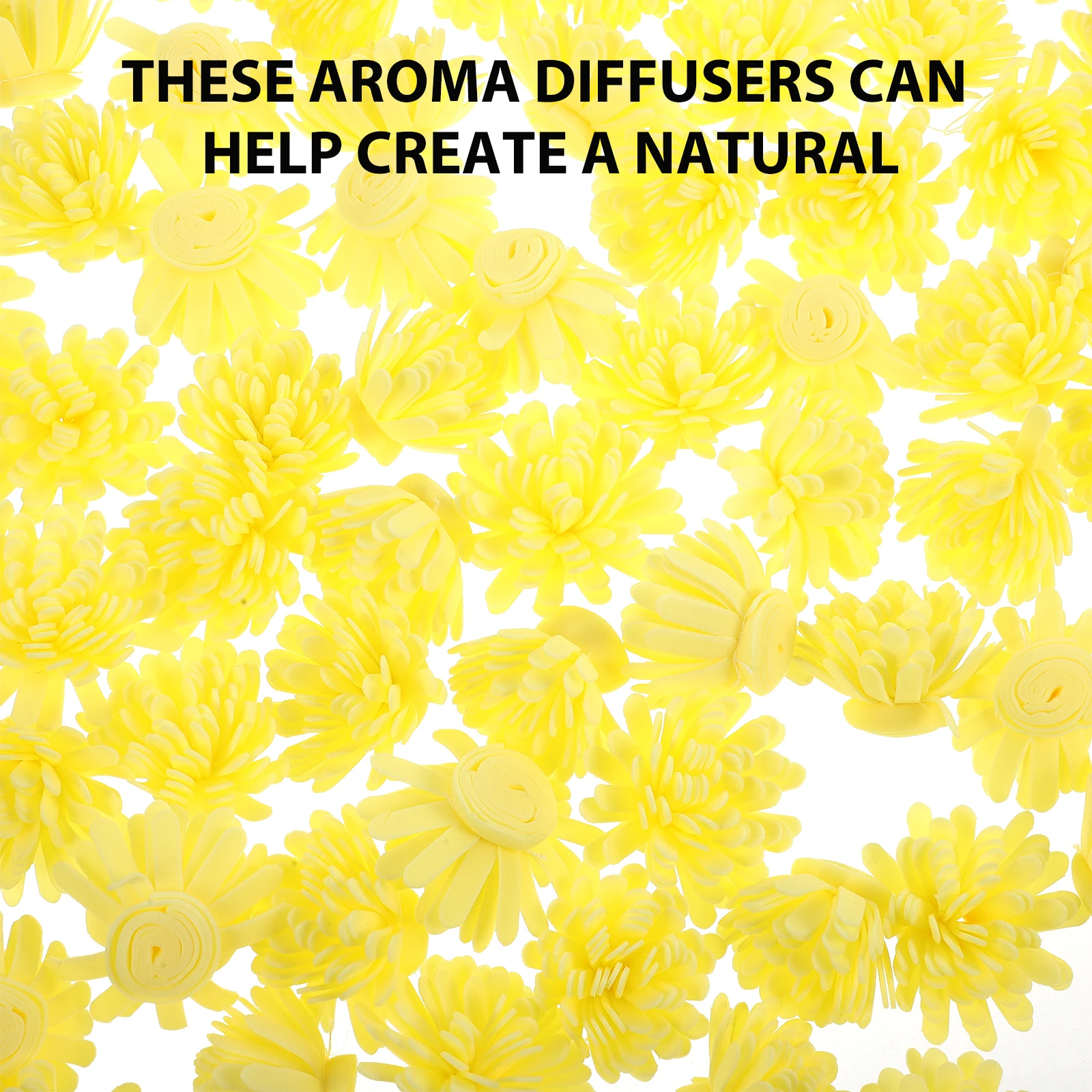 

100pcs Aroma Flower Diffuser Kit Desktop Air Freshener For Home Office Bedroom Bathroom Car Mini Essential Oil Diffuser