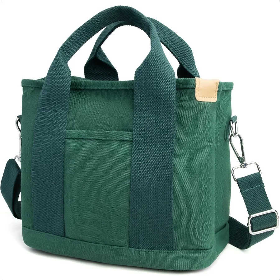 

Canvas Tote Bag for Women with Multi Pocketdy Shoulder Handbag with Compartments for Shopping Work Beach