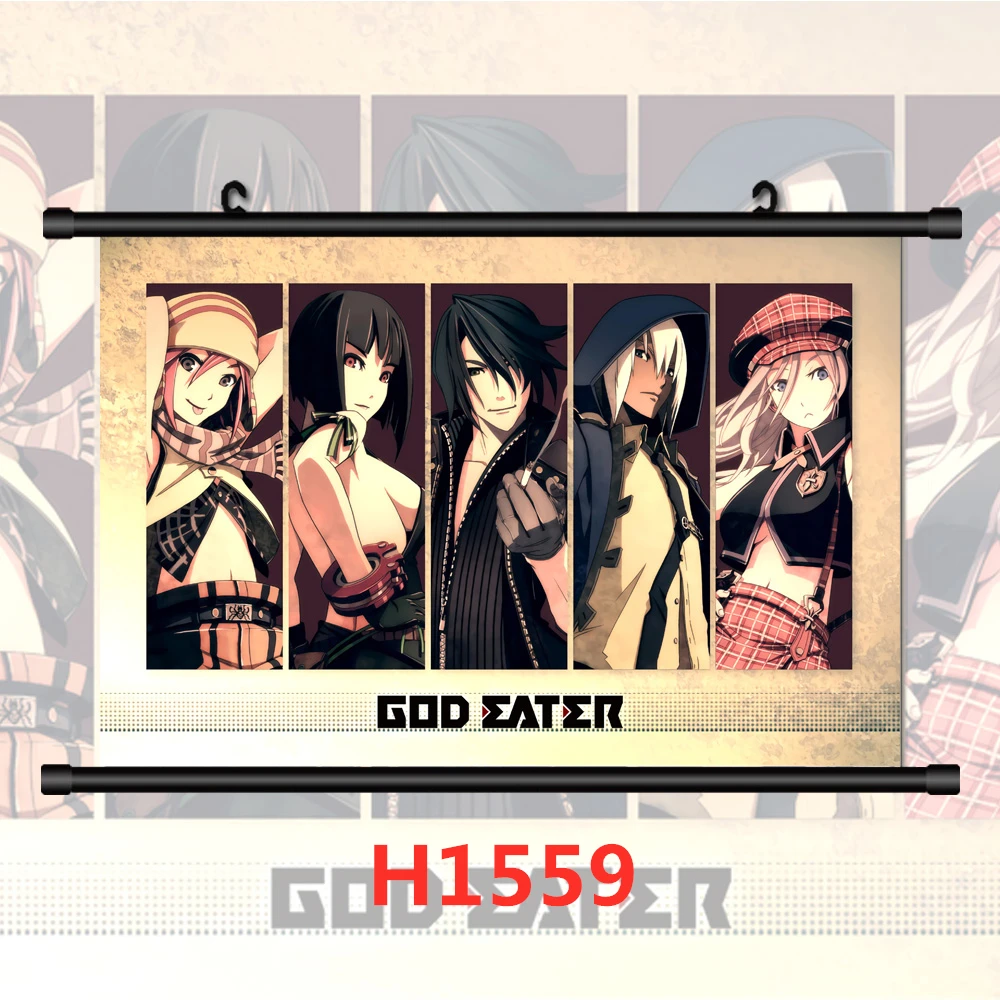 WTQ God Eater Anime Retro Poster HD Print Wall Poster Canvas Painting Anime Posters Wall Decor Poster Wall Art Picture Home Deco