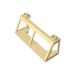 Gobricks GDS-90118 Voorruit 2x6x2 Trein zonder glas compatibel met lego 13760 kinder DIY Bouwstenen Technisch