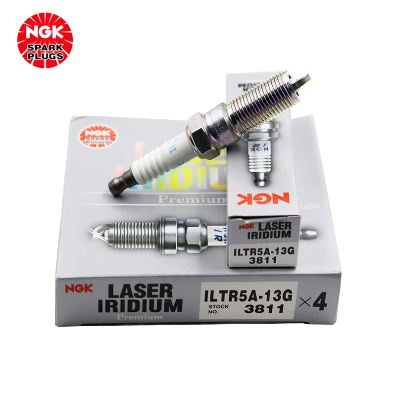 NGK Iridium Platinum Spark Plug ILTR5A-13G 3811 for horse 3/5/6/8 Pentium Ford Mondeo(4PCS)