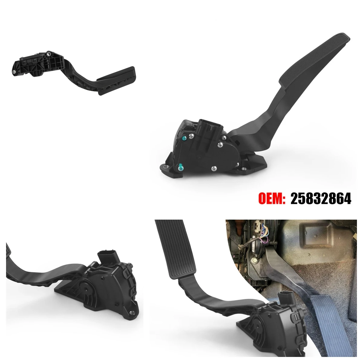 

​25832864 Accelerator Gas Pedal Assembly with Position Sensor For Chevy GMC Truck 2007-2011
