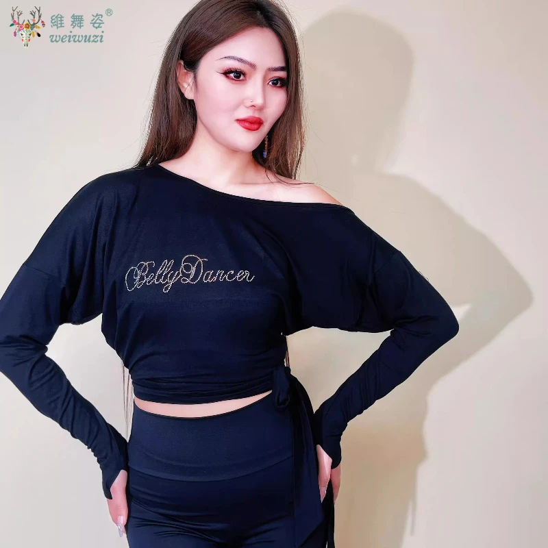 Belly Dance Short Sleeved Top Comfortable and Soft Modal Practice Clothing Oriental Dancing Training Costume Women Temperament