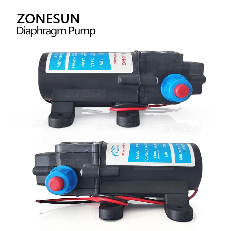 ZONESUN 4L/Min Big ดูดไดอะแฟรมปั๊มอุปกรณ์เสริมสำหรับ Liquid Filling Machine