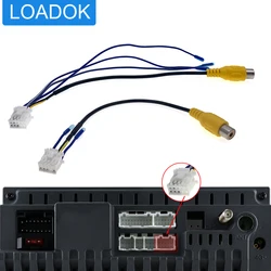 Universal 10 Pin RCA Rear View Camera Video Input Wifi Cable Adapter Wiring Connector Android Multimedia Navigation Radio DVD