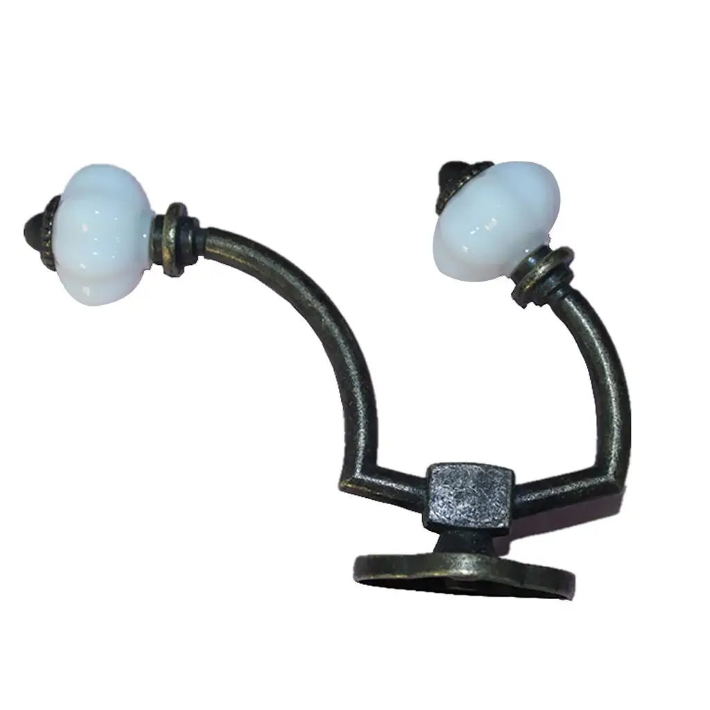 European Style Double Heads Door Wall Hooks Holder Key Towel Coat Hat Hanger