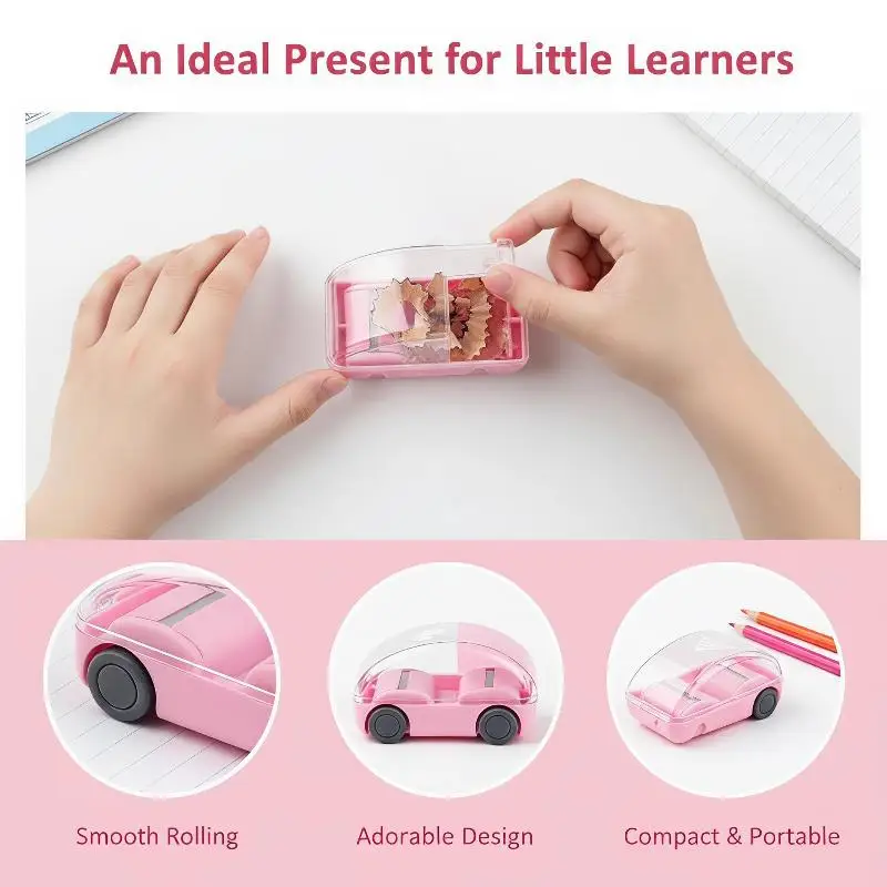 1Pc Mini Eraser Crumb Cleaner - Portable Manual Desktop Sweeper & Roller Vacuum for Students, Office & School Desk