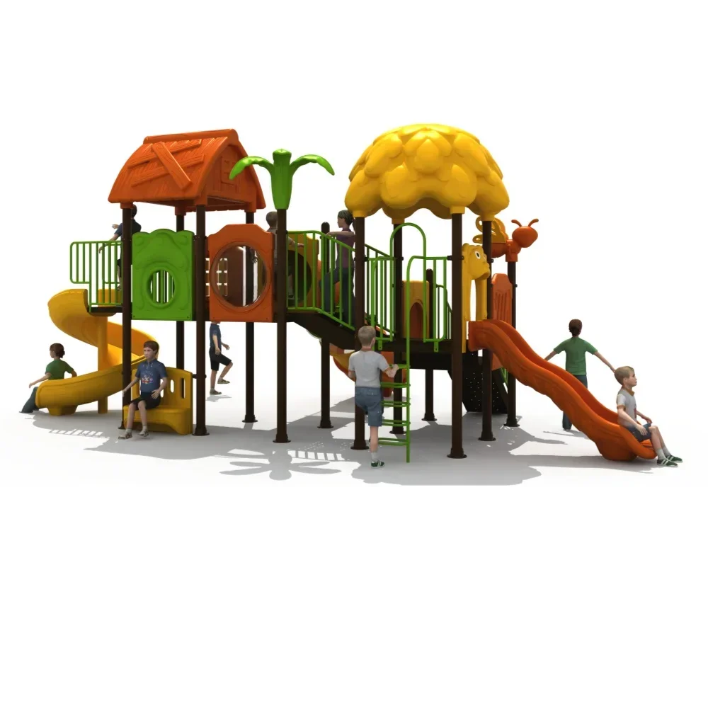 Guangzhou Factory Kids Outdoor Playground Slide And Swing Kindergarten Play Ground Equipment For Outdoor