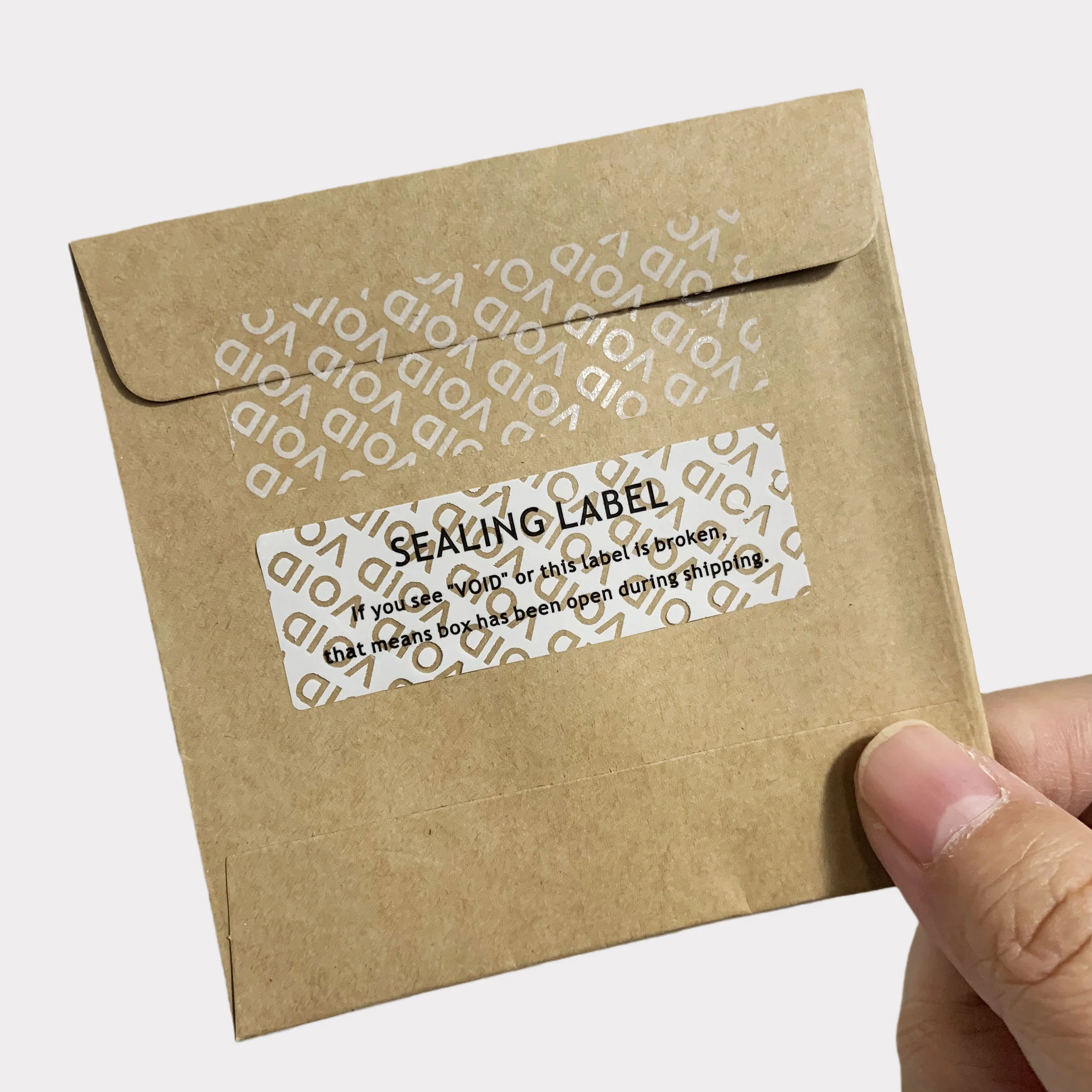 56/112pcs White Tamper-Evident Void Sealing Stickers, Business Sealing Label for Postal Packages Shipping Box Seals, Gift Seal