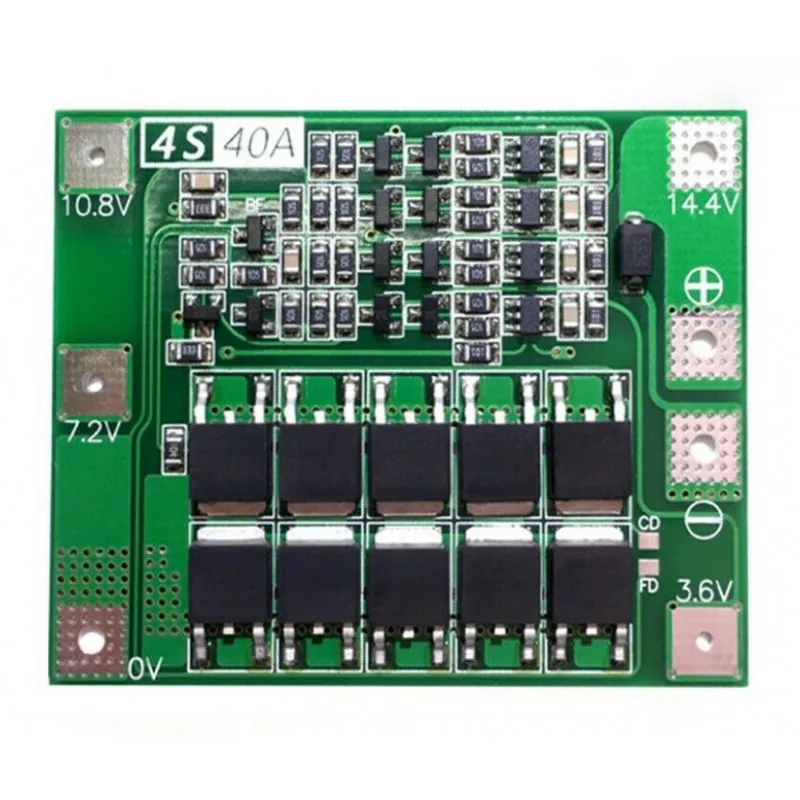 4s 40a Enhanced Versie Beschermingsraad Pcb Voor Lithium Batterij