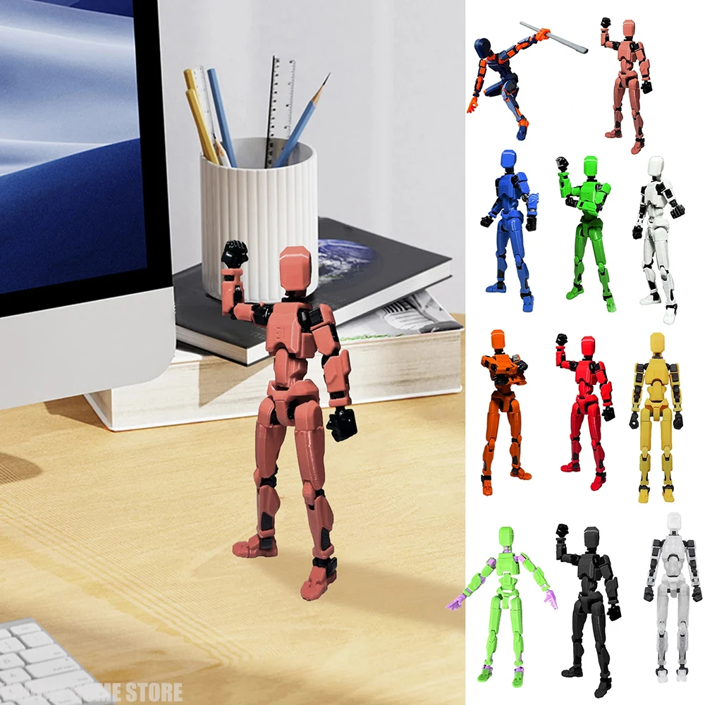T13 Action Figure 13 Action Figure Titan Multi-Jointed Movable Shapeshift Robot Assembled Gifts for Kids Home Desk Decoration