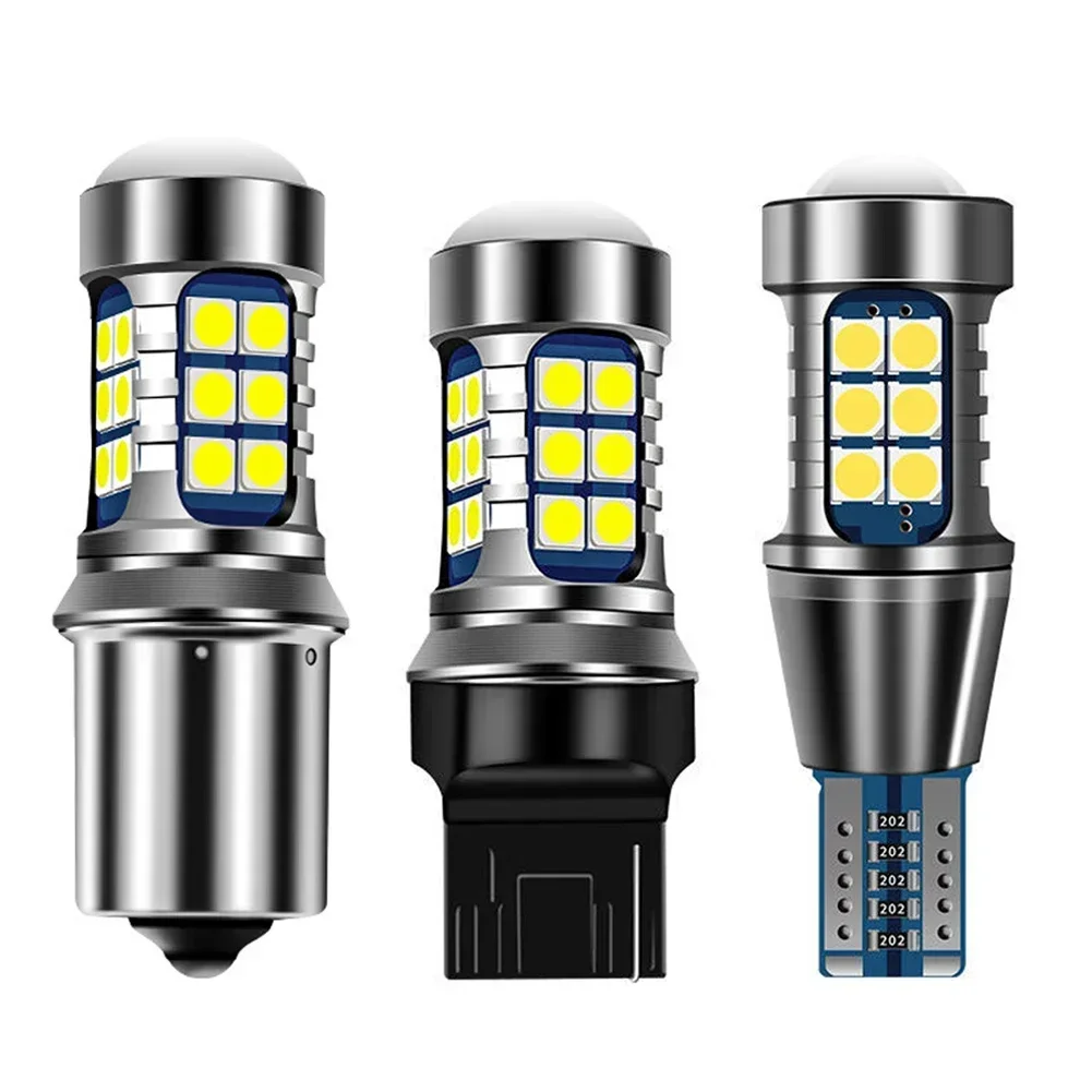 1156  Car Tail Lamp 1157 py21w LED Reversing Lights 3030 27SMD T15 T20 7443 7440 led turn signal lamps stop light 12v