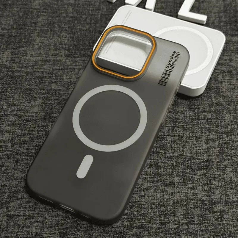 Basic Shell With Magnetic Ring Large Hole Frame Lens Rim For Magsafe For iPhone 17 Pro Max 16 15 14 13 Body Transparent Panel - view 2