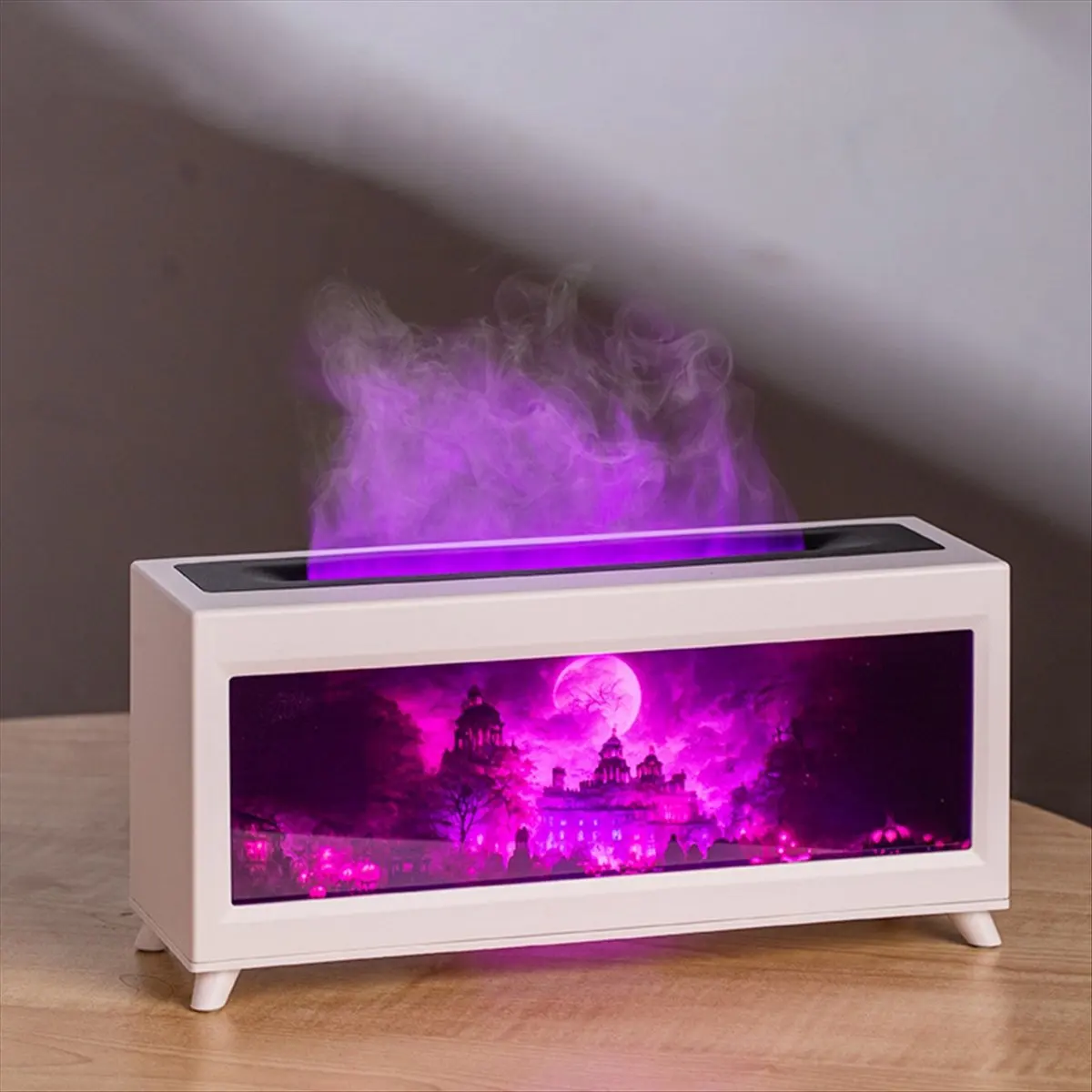 

Увлажнитель воздуха Haunted Castle 220 мл с эффектом пламени, аромадиффузор для эфирных масел