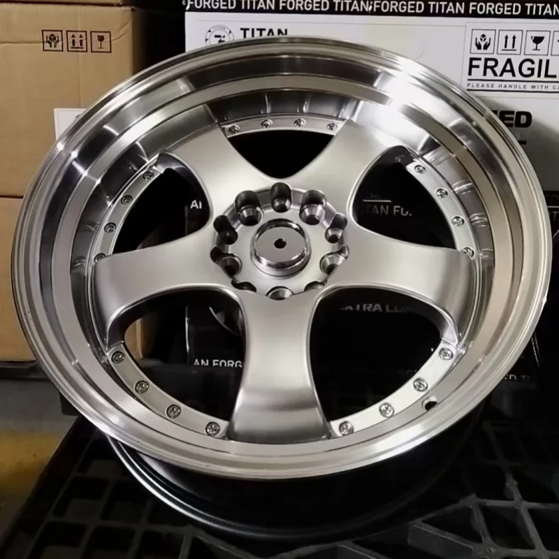 

18x85 18x95 18in Et20 Et30 5x114.3 5x120 Alloy Deep Dish Hyper Black Machined Lip Wheels Rims for bmw F22 E60 E36 X3