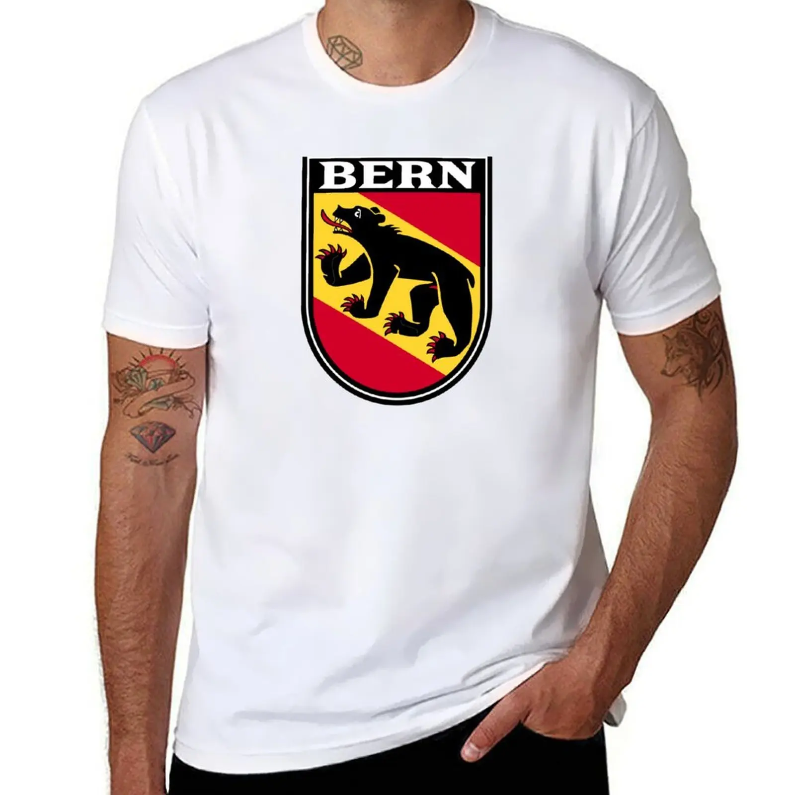 

Bern Coat of Arms Switzerland T-Shirt man t shirts cotton man graphic t shirt T-Shirt