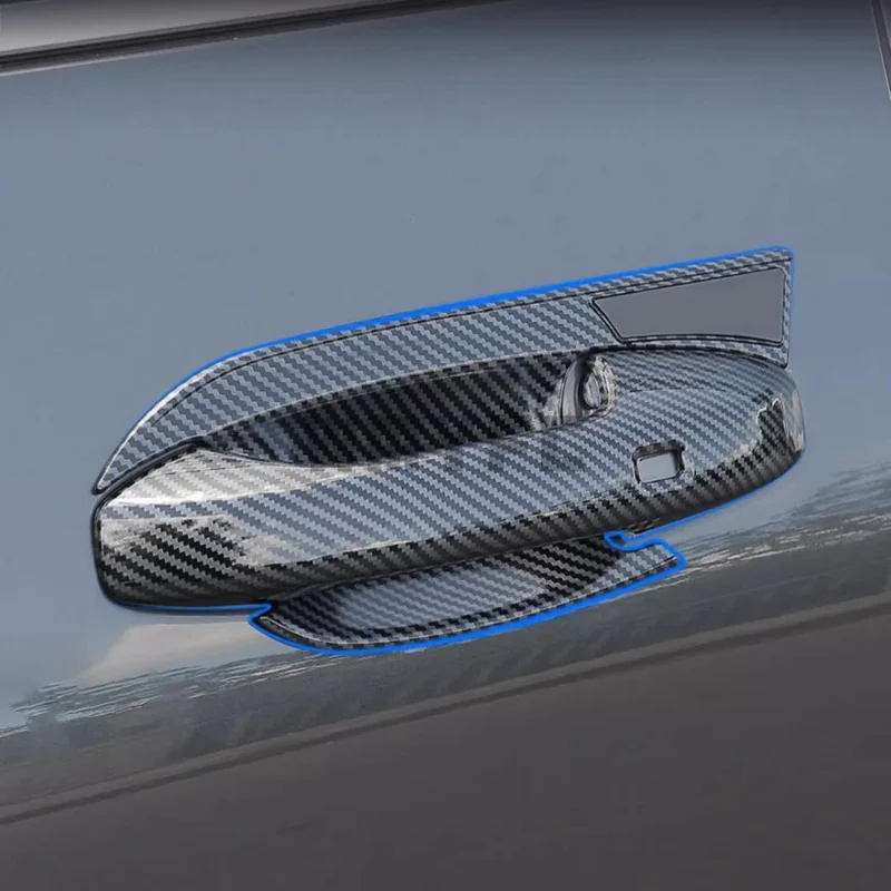 For Leading Ideal LiXiang one  Carbon fiber Door Handle Bowl Covers Trim Sticker Accessories Car-Styling