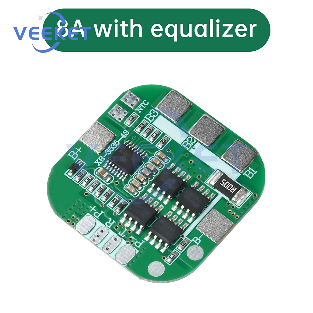 4S 14.8V 8A BMS 20A لوح حماية بطارية الليثيوم نفس المنفذ وحدة التعادل النشط تهمة/التفريغ لبطارية ليثيوم أيون 18650 #6