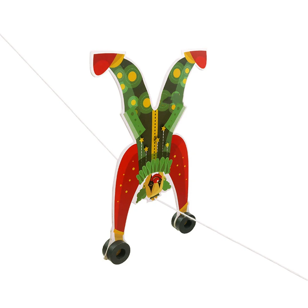 Clown Walking Wire Educational Balance Scientific Experiment DIY Gravity Principle Practice Game Children Hands-on Intelligence