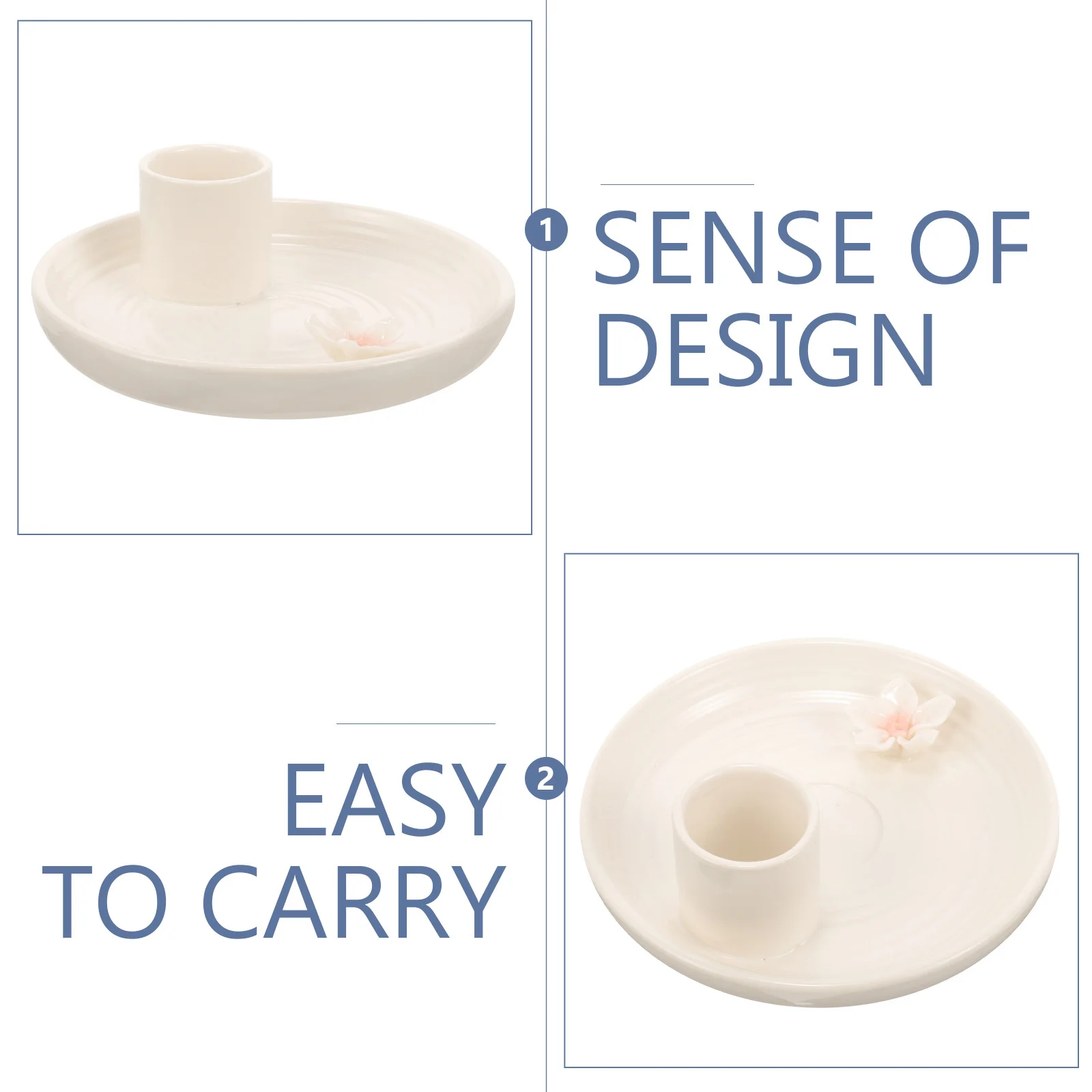 

Incense Burner Ceramic Sage Home Décor Products Stick Holder Sticks Aromatherapy White