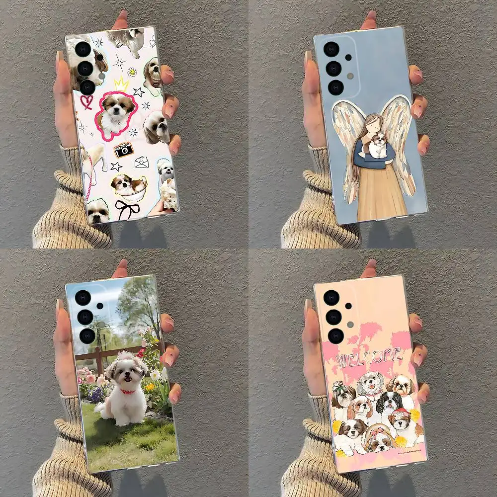 

Pet Shih Tzu Dog Phone Case For Samsung S30,S25,S24,S23,S21,S22,S20,S10,5G,FE,lite,PIus,Ultra Transparent Cover