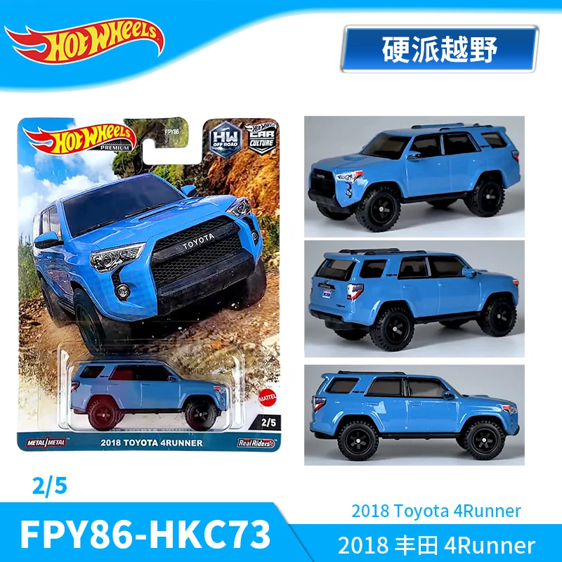 Original Hot Wheels Premium Car Culture HW Off Road Toys for Boys 1/64 Diecast 2018 Toyota 4runner Vehicles Model Birthday Gift