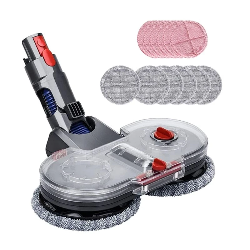 A67M-Electric Mop Head For Dyson V15 V11 V10 V8 V7 Vacuum Cleaners Attachment With Detachable Water Tank 12 Reusable Mop Pads