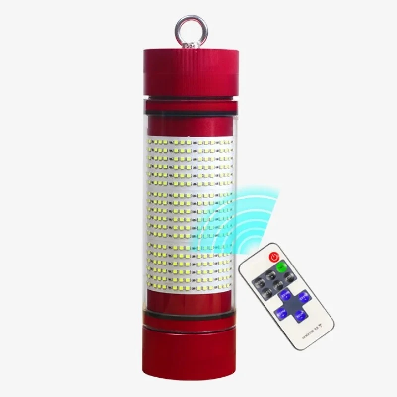 LED Fishing Light, 100W 200W 300W Rechargeable, Underwater Night Luring Lamp, IP68 Waterproof, for Boats Docks Sea Night Fishing