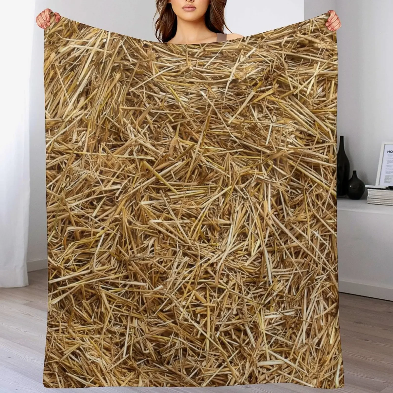 

sunny natural hay, straw Throw Blanket Cute Plaid Nap Softest manga Blankets