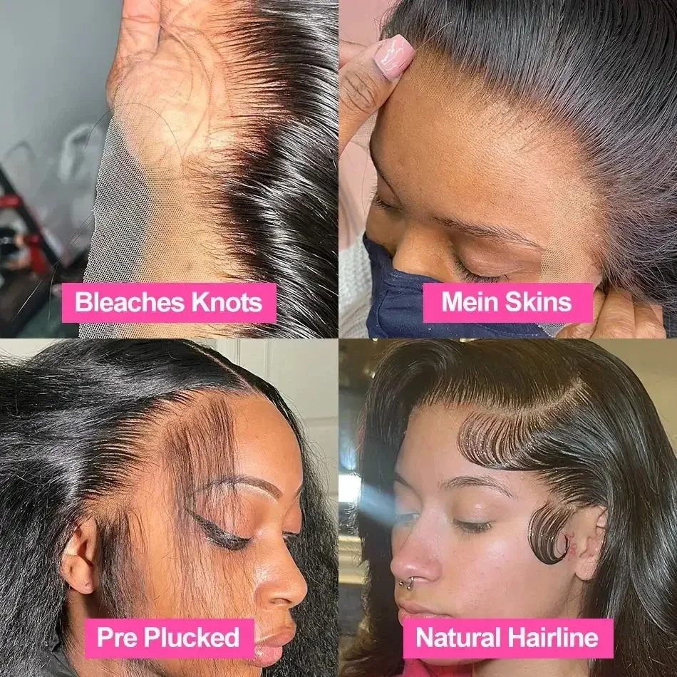 مستقيم قصير بوب 13x4 13x6 Hd الدانتيل الجبهة خصلات الشعر المستعار الإنسان 4x4 5x5 الدانتيل إغلاق شعر مستعار البرازيلي شعر مستعار أسود للنساء رخيصة للبيع