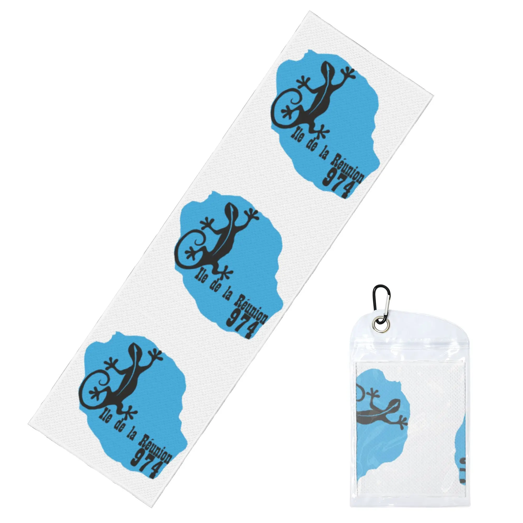 Reunion Island Flag 974 Cold Exercise Towel Face Towel Quick Drying  Yoga Breathable Cold Towel