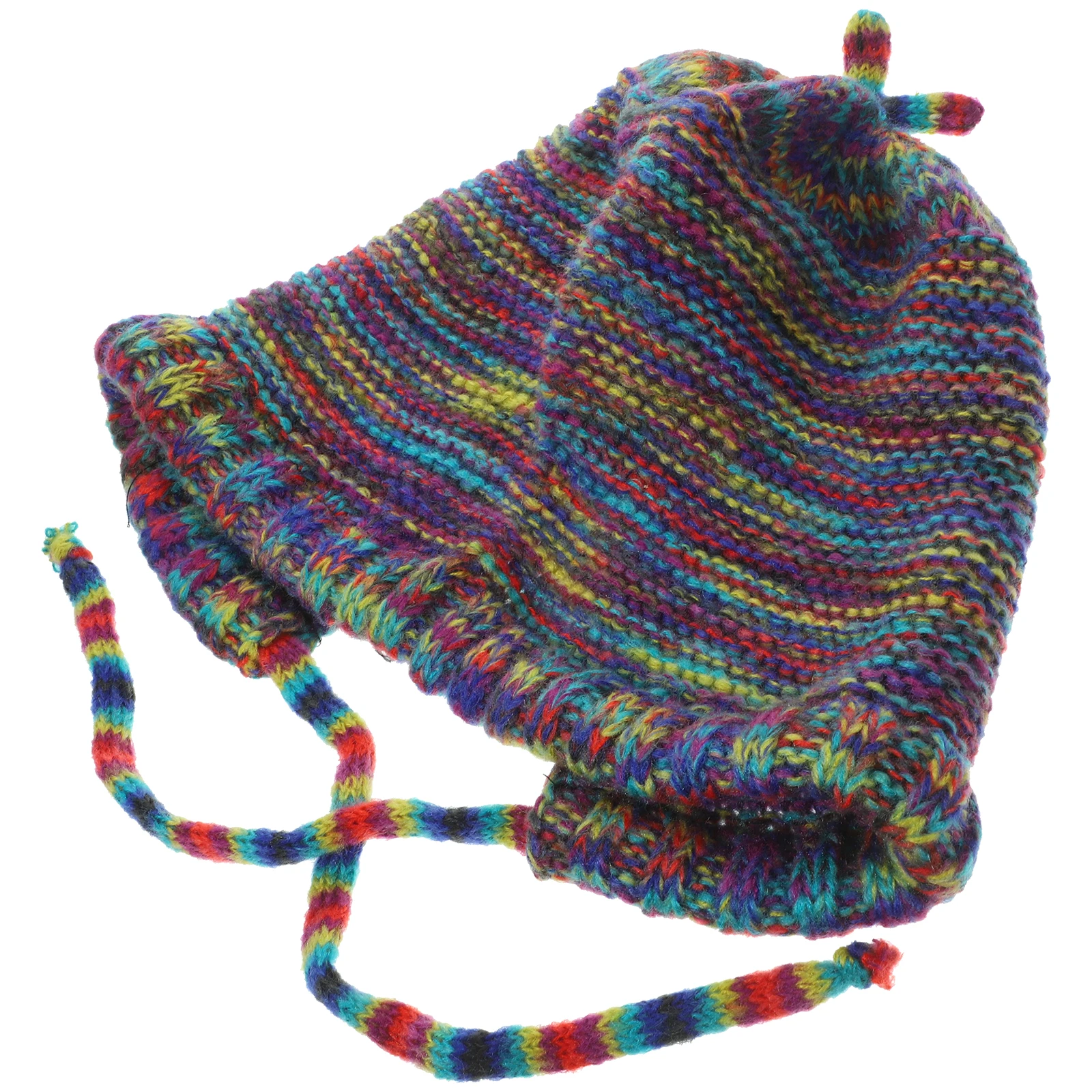 

Winter Knit Hat Women'S Warm Woolen Cap Retro Earflap Design Lightweight Thermal Beanie For Outdoor Knitted Cap