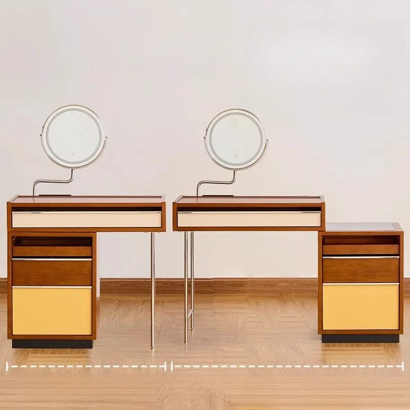 Organizer Bedroom Vanity Table Makeup Storage Drawers Mobile Modern Cosmetics Dressing Table Women Penteadeira Chinese Furniture