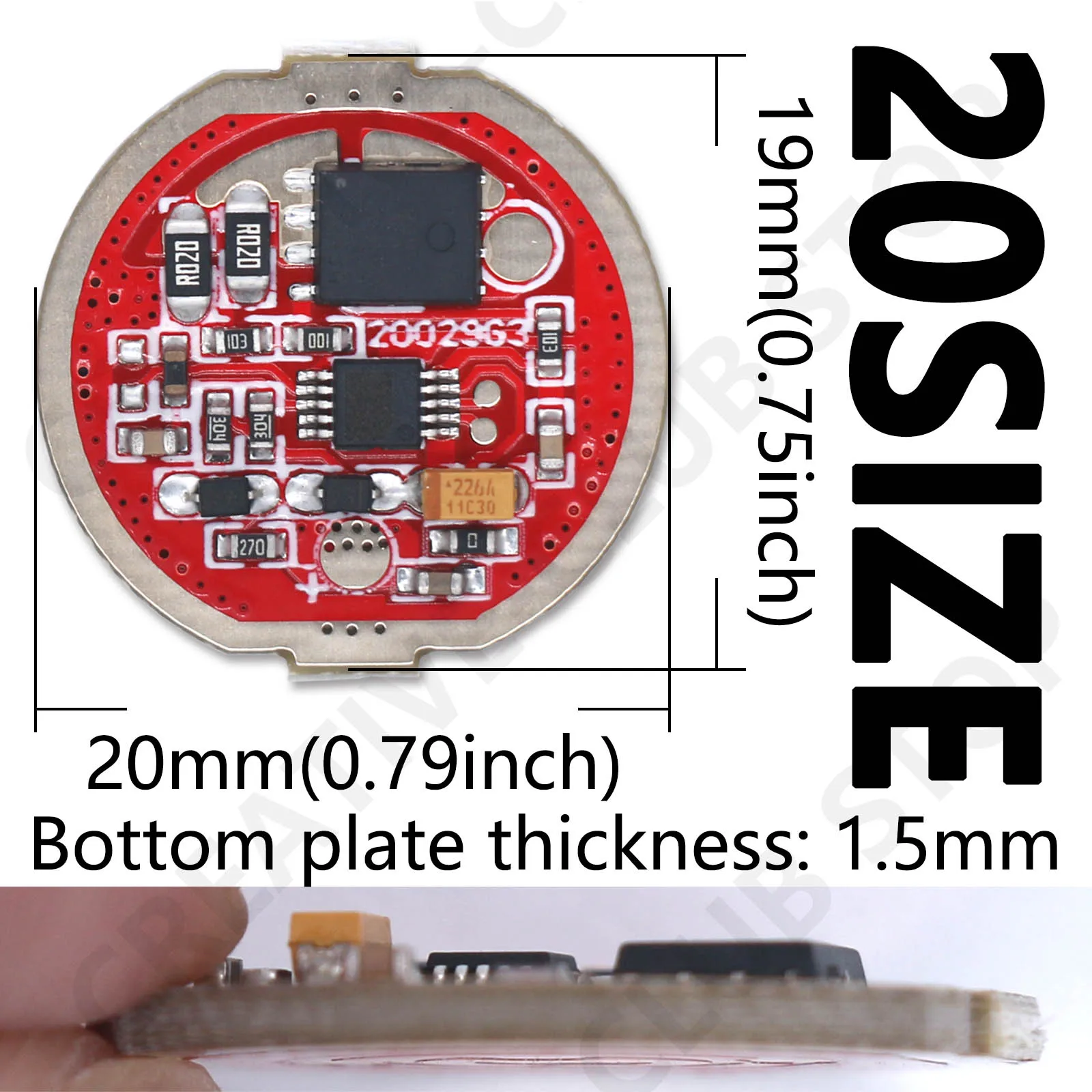 Constant Current LED Driver 20mm 22mm DC3-4V For Headlight Flashlight Lamp Beads 5 Mode Highlight SOS Burst Flash Transformers