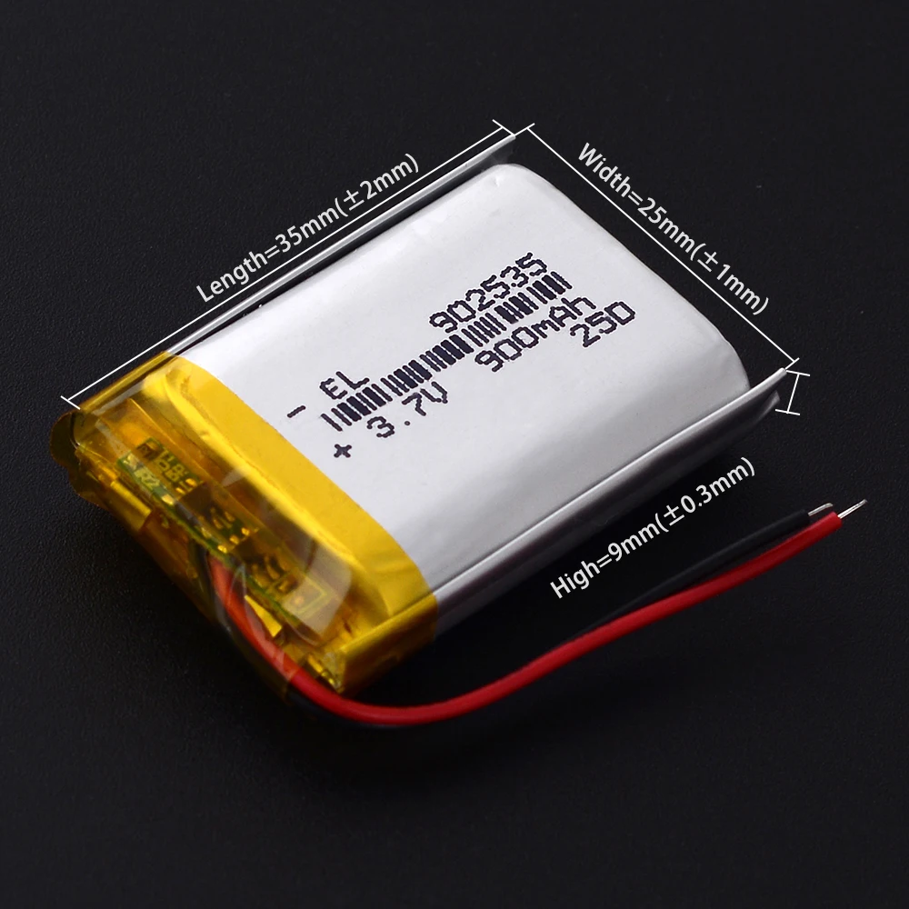 10Pcs/Lot 302535 3.7V 220mAh Lipo Li-Polymer Li-ion Battery 402535 502535 602535 702535 802535 902535 102535