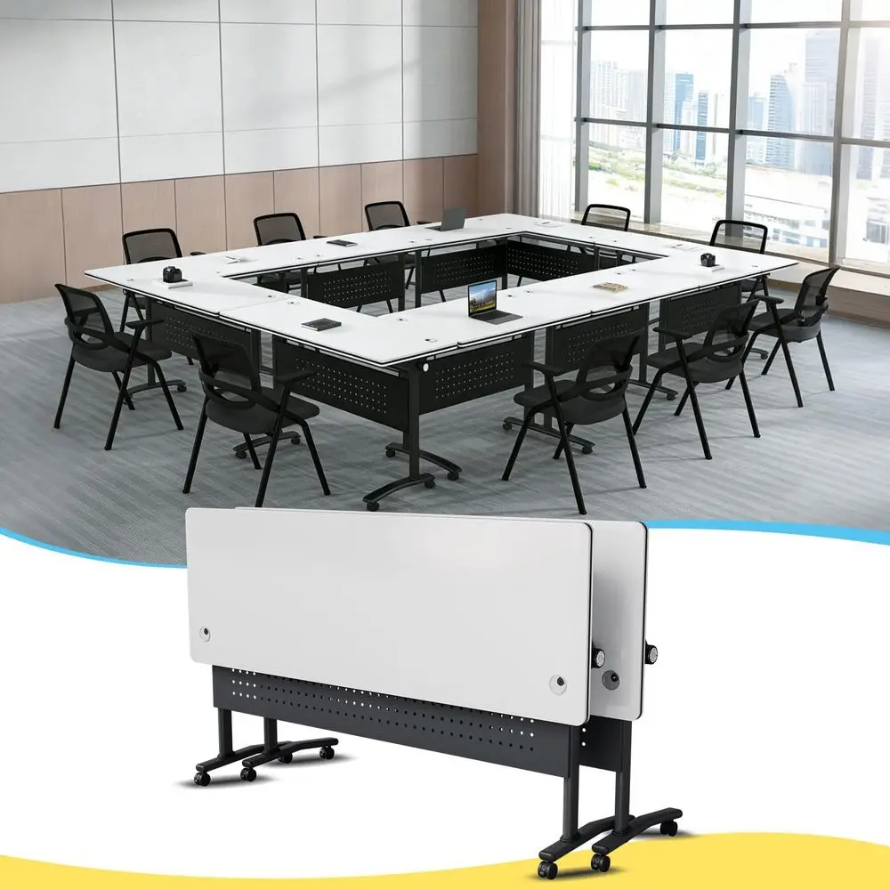 

Versatile Conference Tables with Power Access, Mobile Training Tables for Seminars and Home Office Use