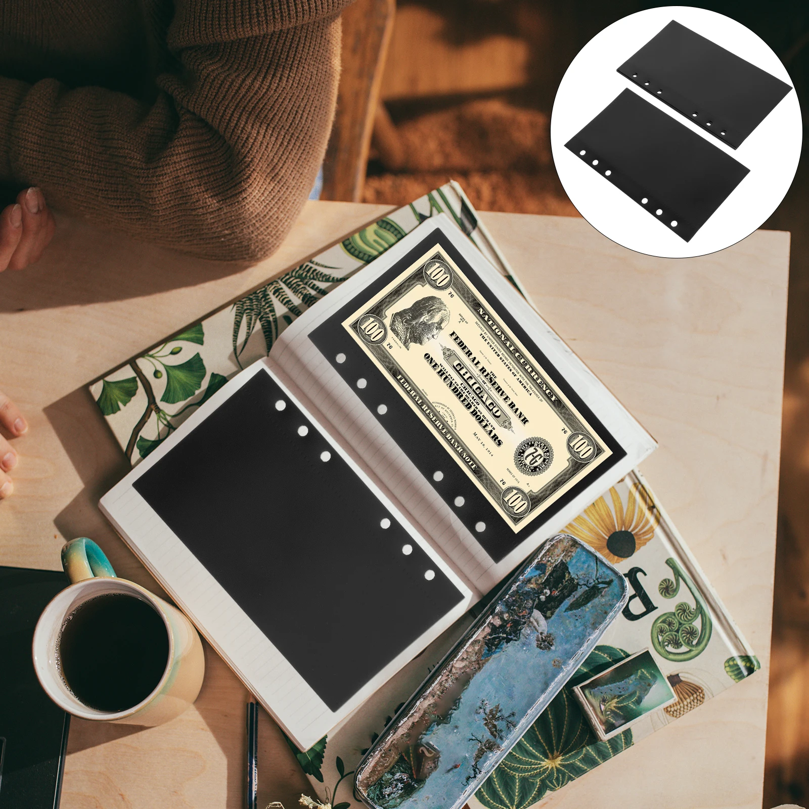 

5pcs Pp Divider Inserts For Book Reusable Pockets Portable Budget Inserts Pp Material Loose Leaf Accessories Budget