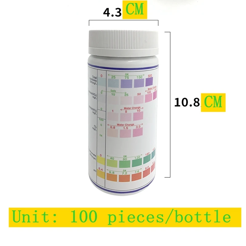 

6 in 1 pool fish pond fish tank drinking water hot water test paper nitrate nitrite test paper