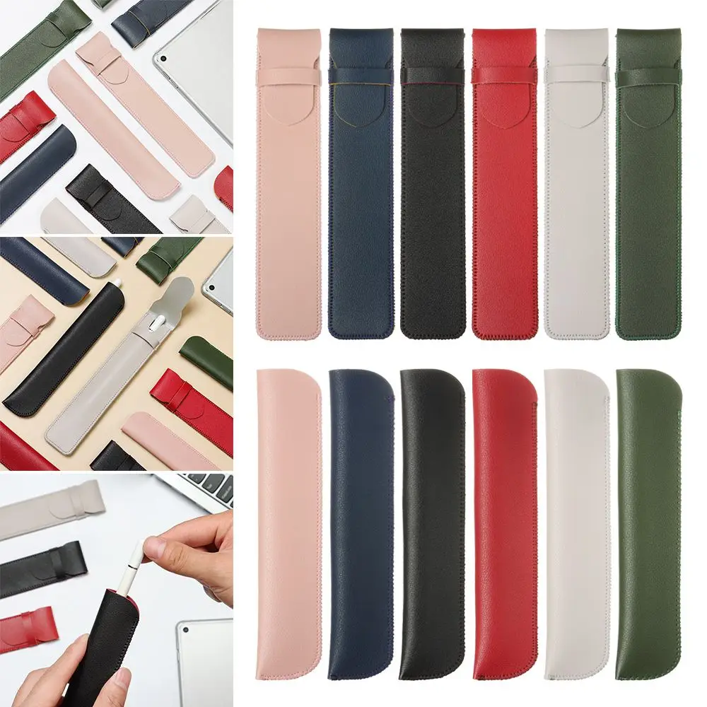 

Travel PU Leather Double color Portable Touch Covers Stylus Pen Cover For Apple Pencil Bags Pen Bag