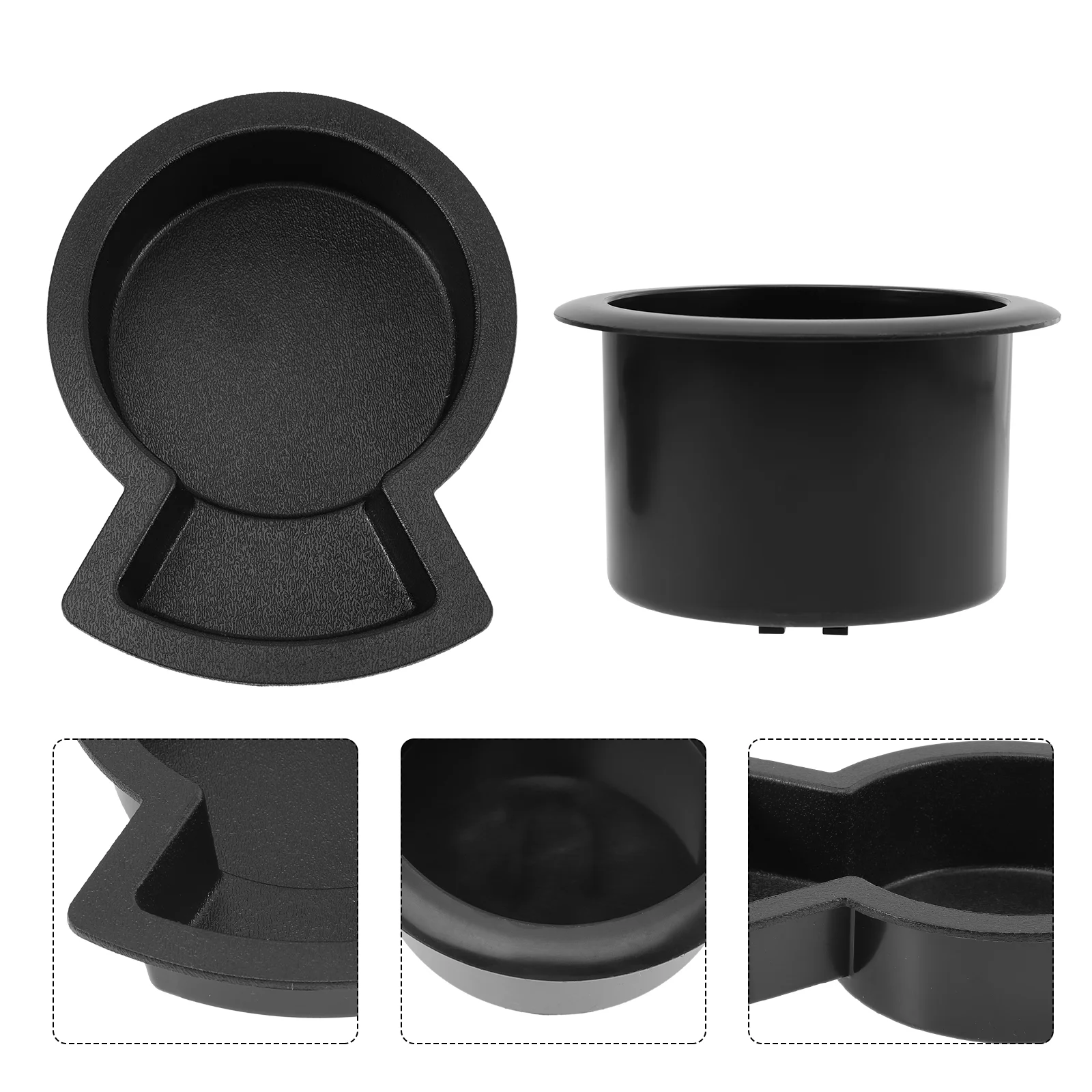 4 Pcs Recessed Cup Holder Holders Marine Boat Plastic Car Couch Simple Installation