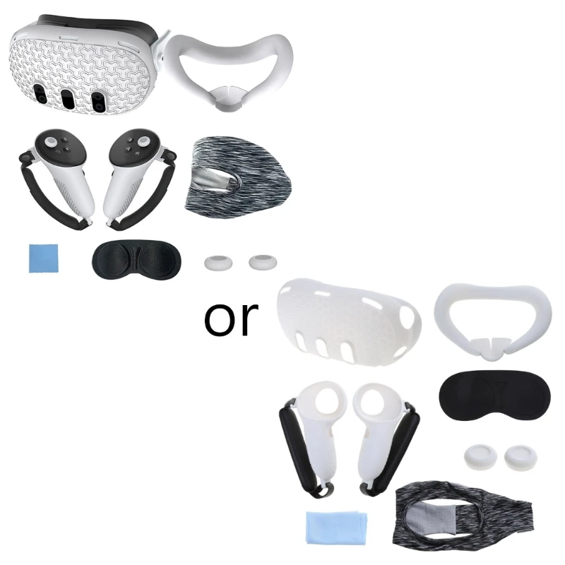 

Accessory Set/7pcs for VR Headset Protective Cover Controller Grip Lens Cover