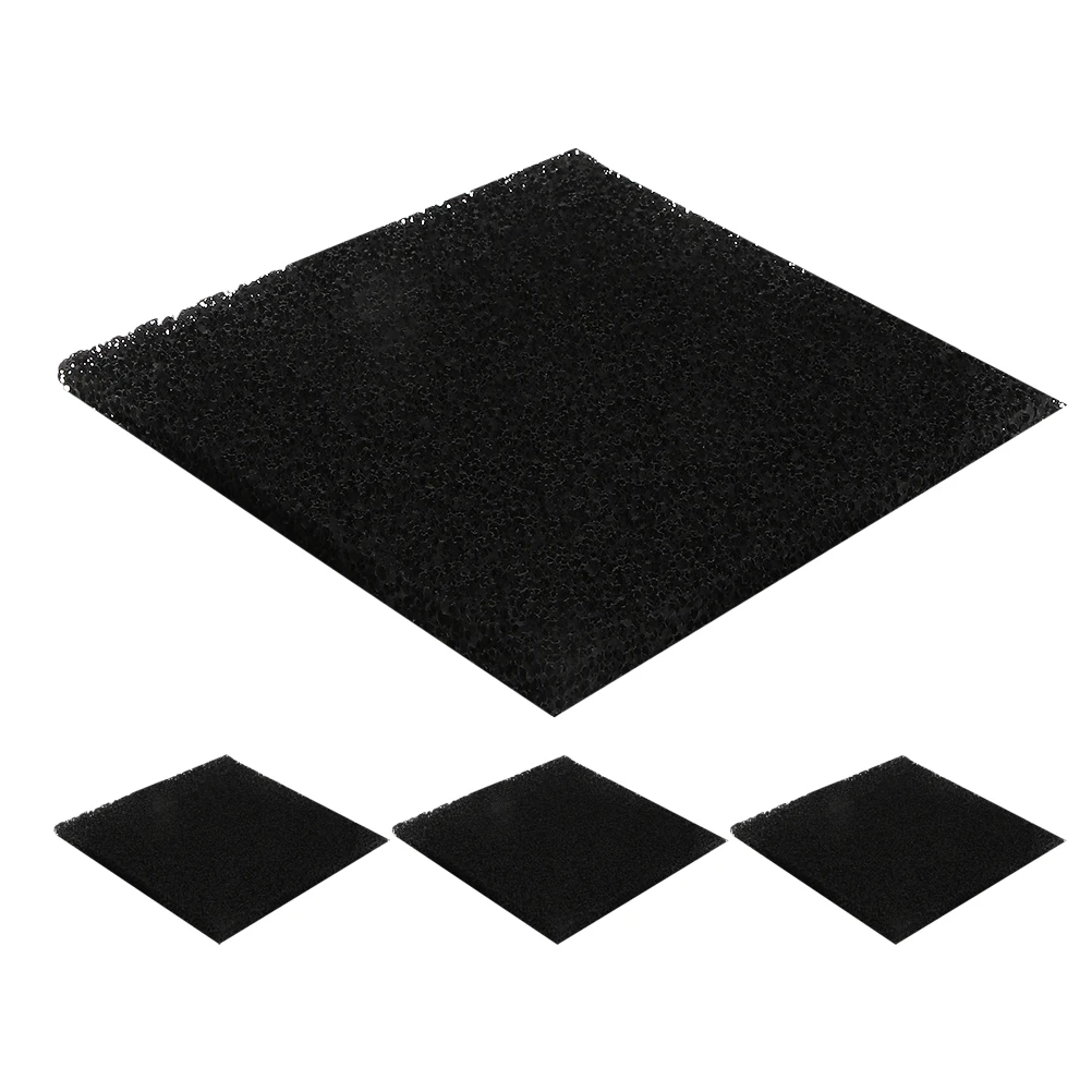 

4 Pcs Filter Kitchen Trash Can Compost Bin Pad Replace Activated Carbon Deodorizing Charcoal Filters Black Bucket Accessories