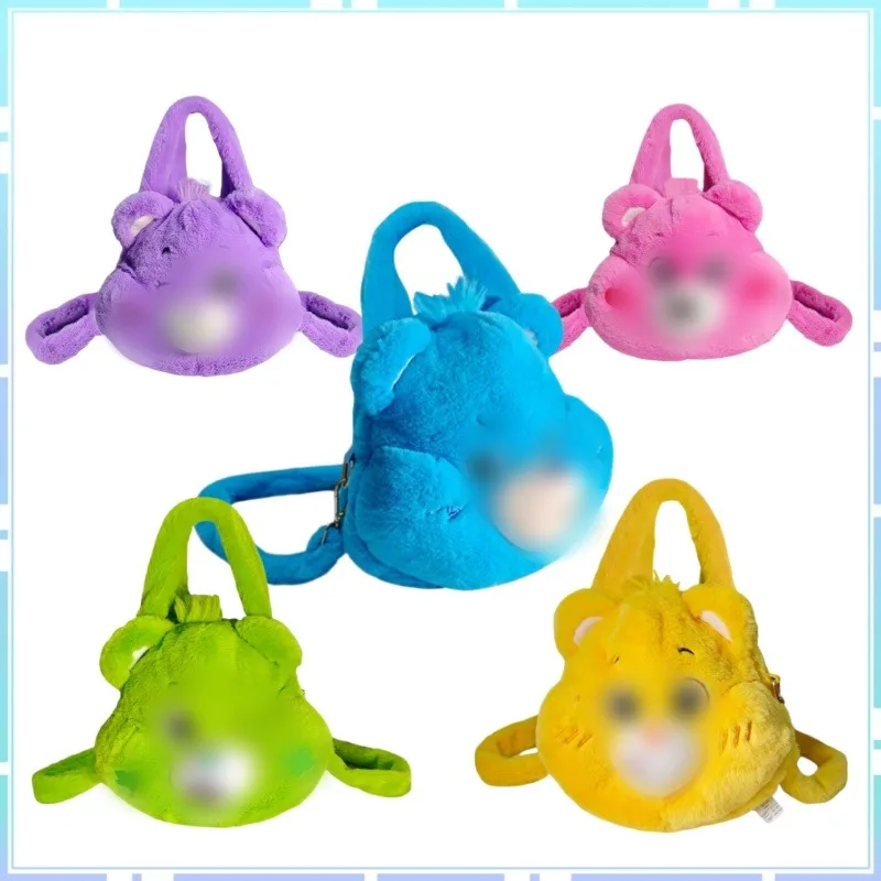 

Pink Small Bear Crossbody Bag Handheld Makeup Bag Large Capacity Storage Portable Plush and Cute Birthday Gift Cartoon Anime