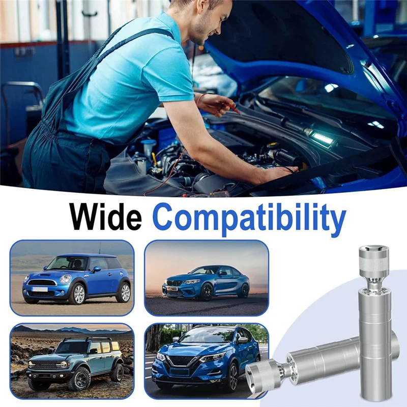 WHYY-jeu de douilles à paroi mince 3/8 ", outil de retrait de douille de bougie d'allumage à 12 points, pour la plupart des modèles de voitures