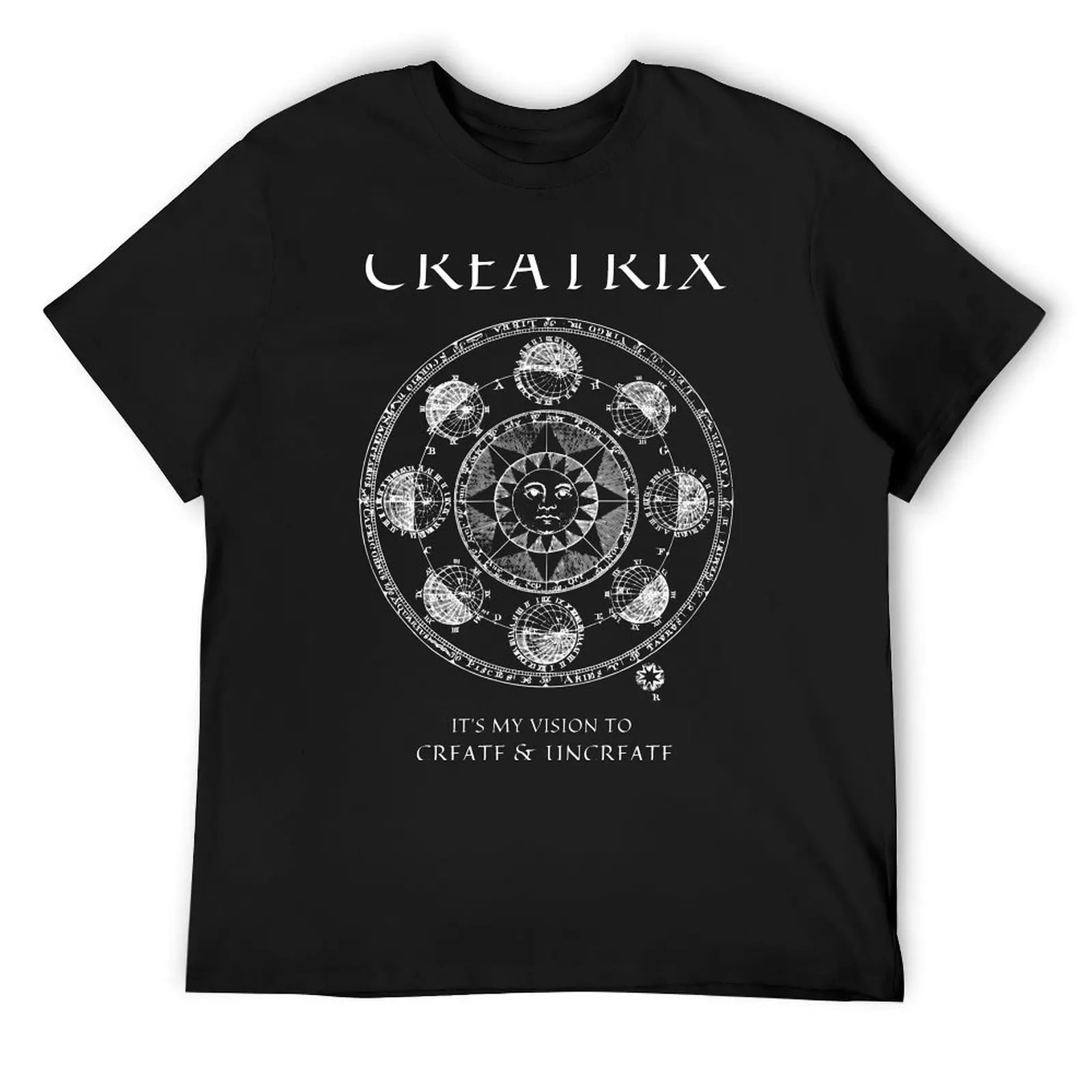 

Creatrix Astrology White Logo T-Shirt cotton man t-shirts graphic t shirts baggy shirts mens designer t shirt