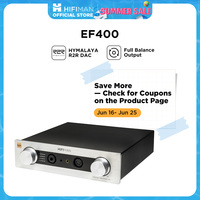 HIFIMAN EF400 Desktop Balanced Headphone DAC& Amplifier with Himalaya R2R DAC, 3.5/4.4/6.35mm Output for Home Audio