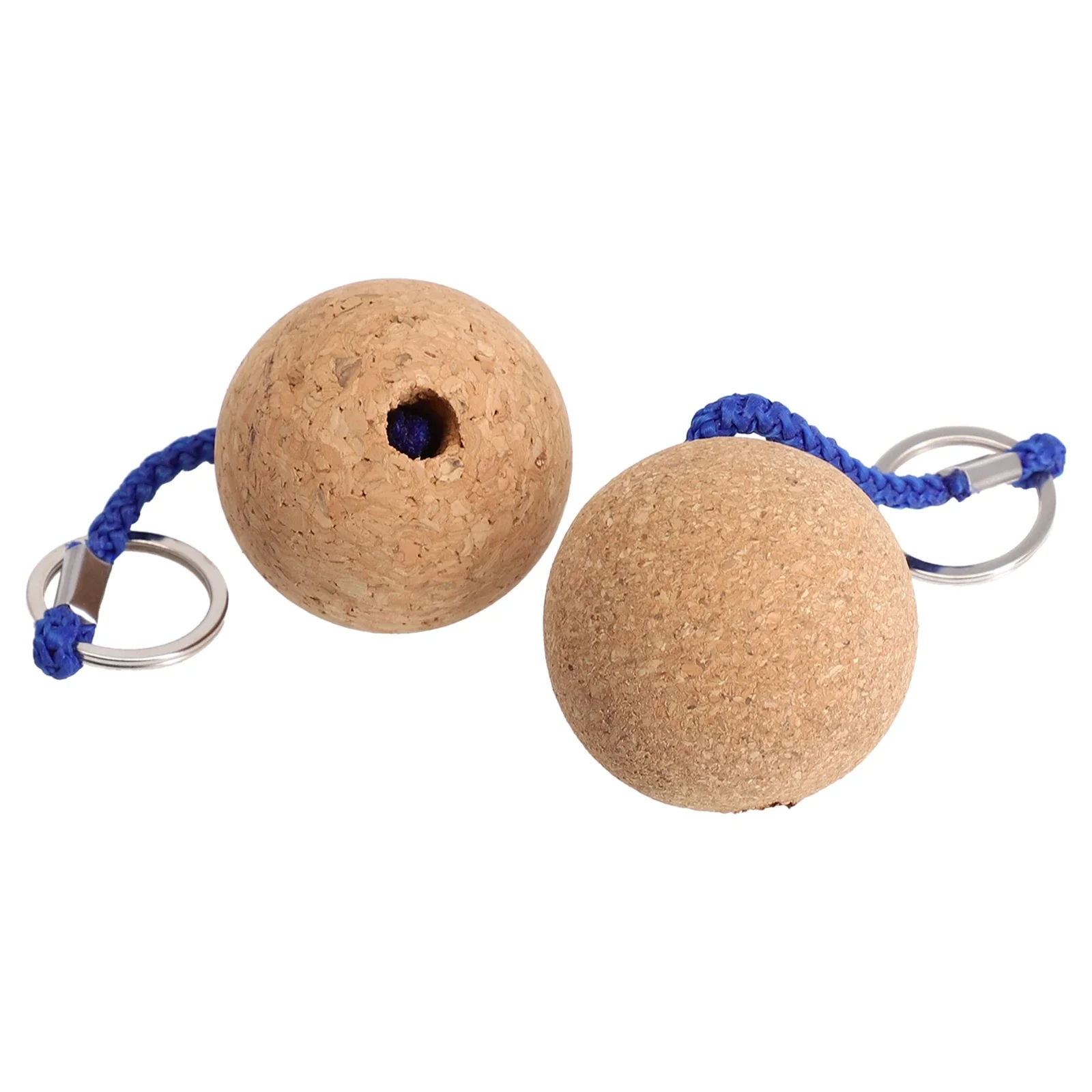 2 Stück 50 mm schwimmende Korkkugel-Schlüsselanhänger, Segelboot-Schwimmkörper, schwimmendes Seil, ultraleichter Holz-Schlüsselanhänger, Kajak-Zubehör – Detail 18