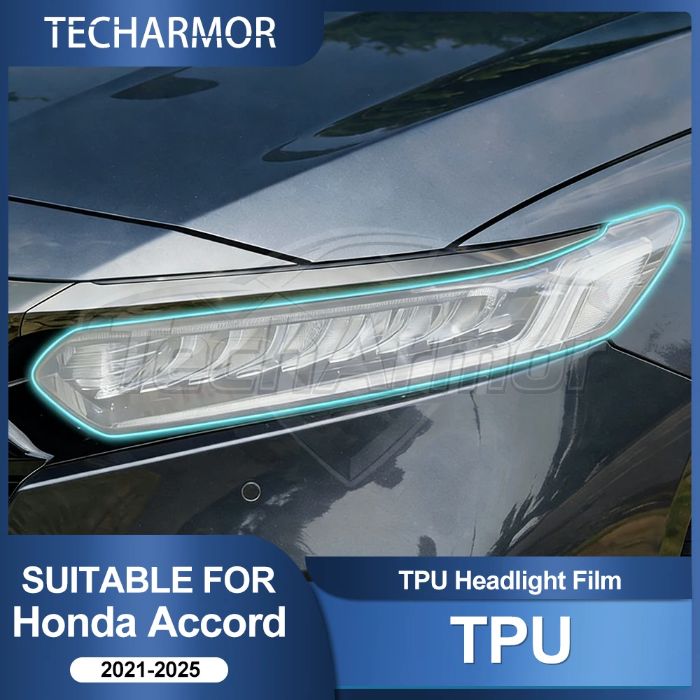 TPU-Autoscheinwerfer-Schutzfolie für Honda Accord 10. Generation 2021-2025 Transport & Smoke Anti-Kratz Auto-Außenzubehör