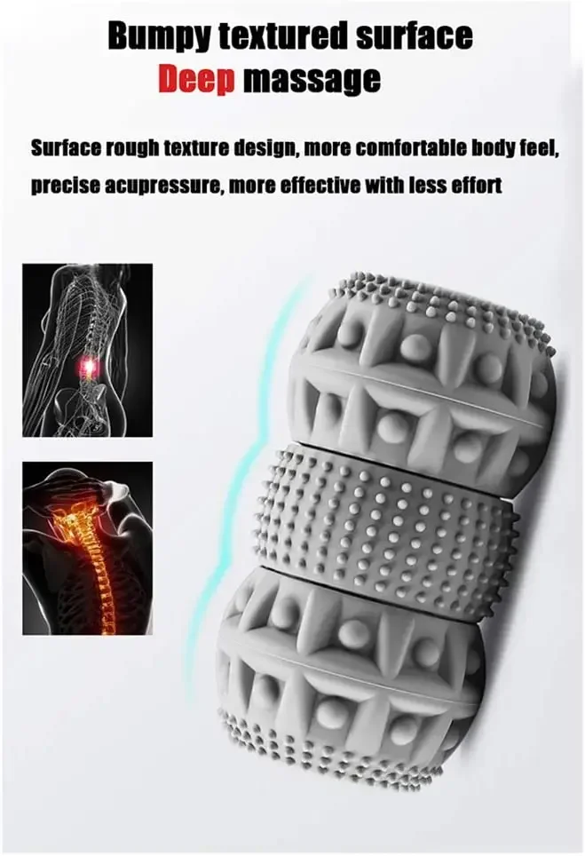 Massage Roller 3 Levels of Intensity Vibration Ball Vibration Massage Ball Muscle and Plantar Fasciitis To Relieve Myofascial Te