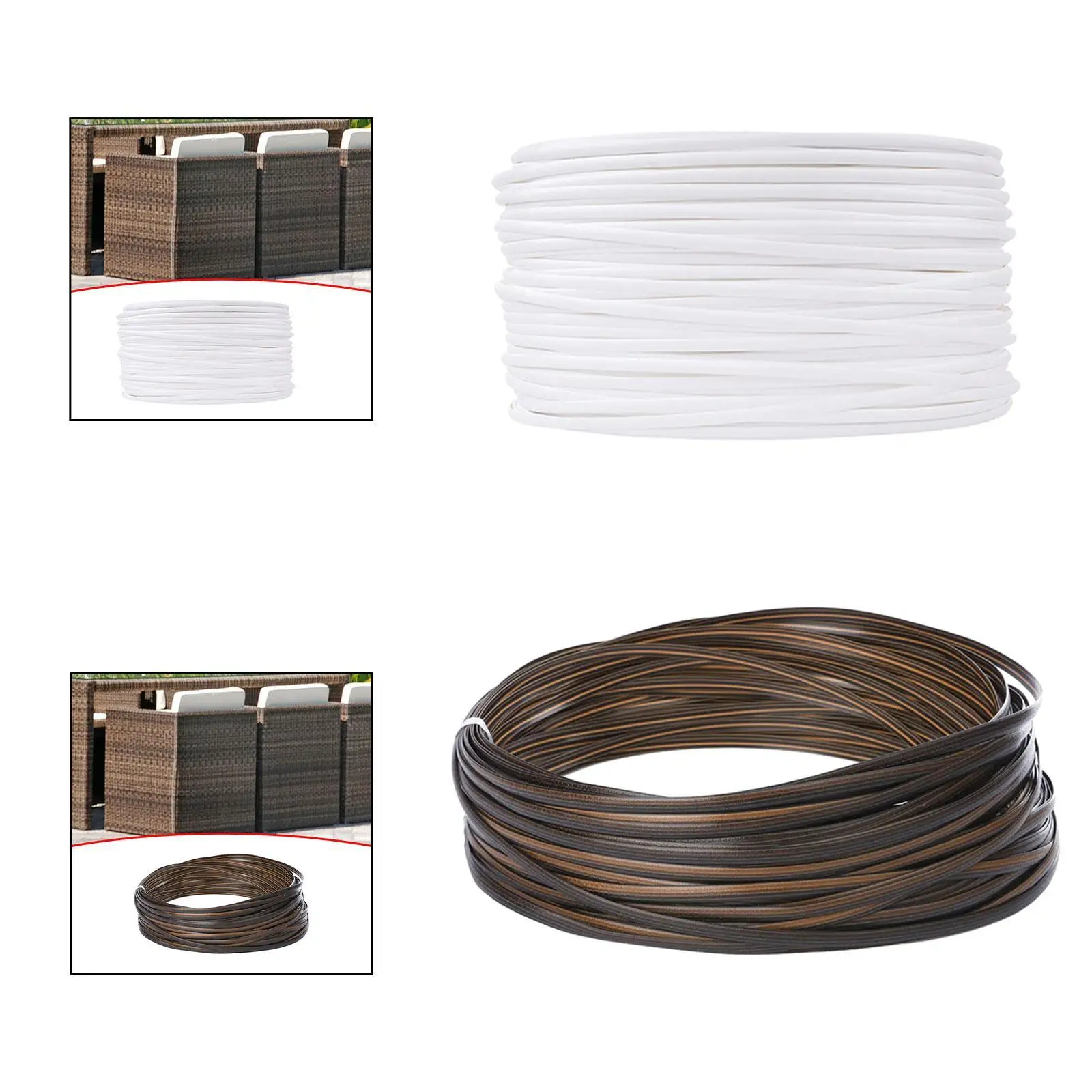 120 ft Wicker Repair Kit DIY Crafting Decoration Multipurpose Basket Weaving Kit for Chair Coffee Table Sofa Furniture recliner